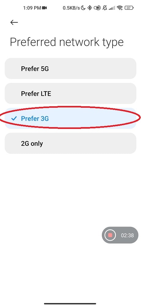 change the network state