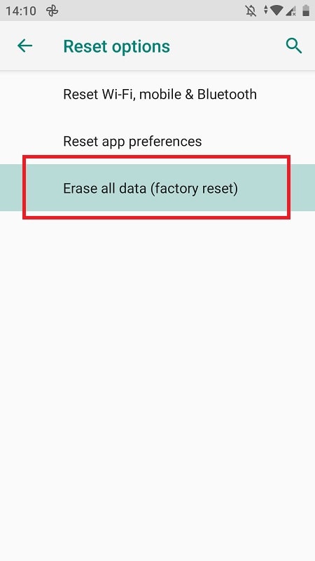 Factory reset to fix com samsung android smartmirroring