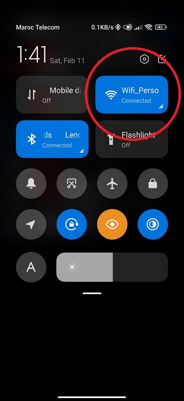 Check WiFi connection