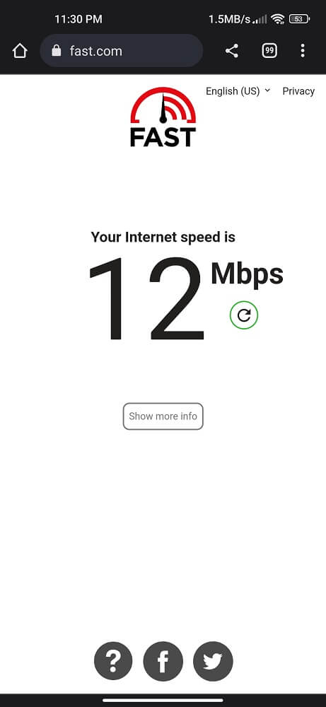 internet connection test