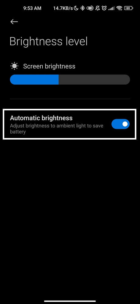 Auto Brightness