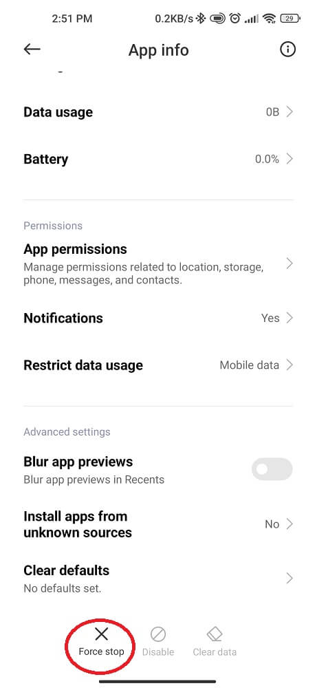 Force Stop Unnecessary Apps
