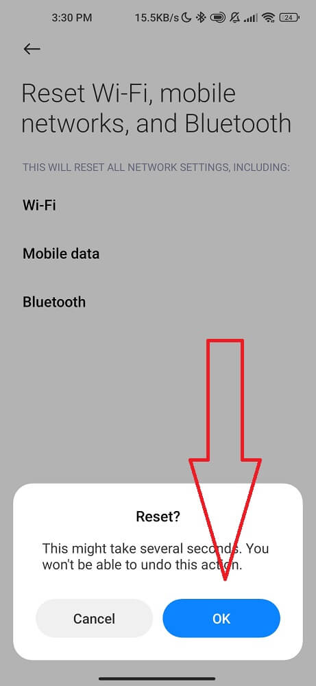 Reset Xiaomi Network Settings