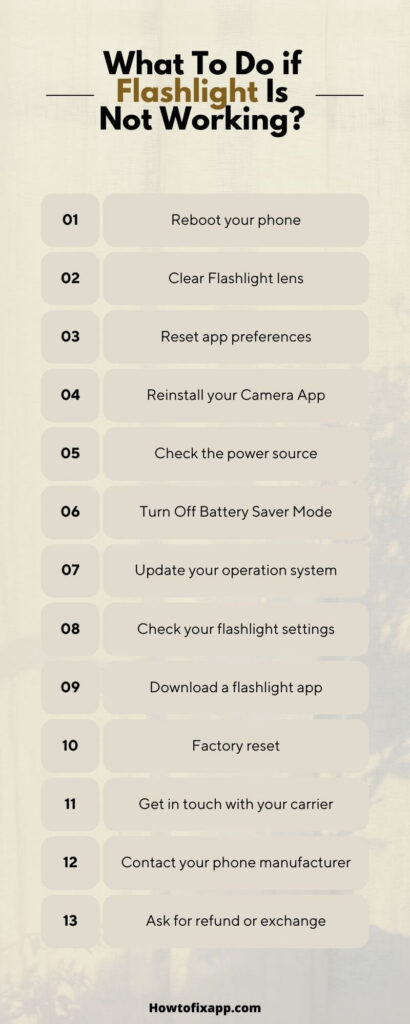13 Steps to Fix Android Flashlight Issues