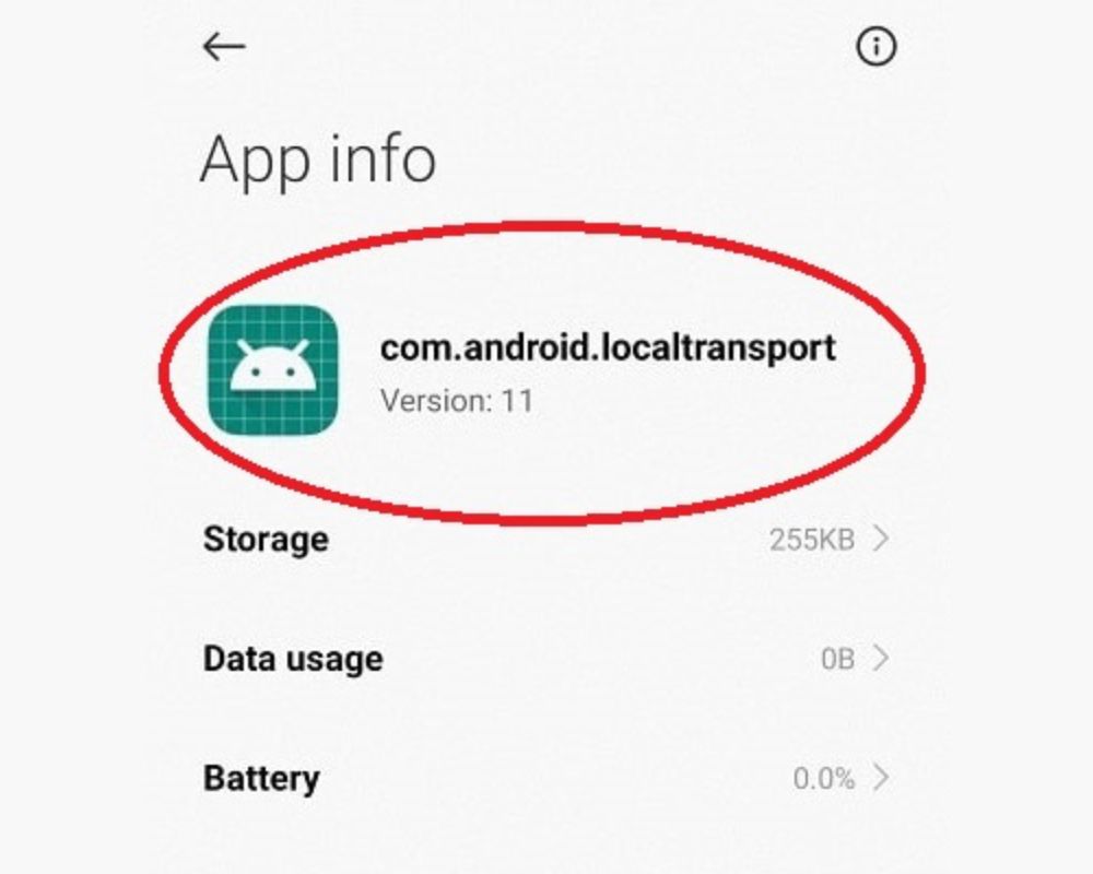 What Is com.android.localtransport