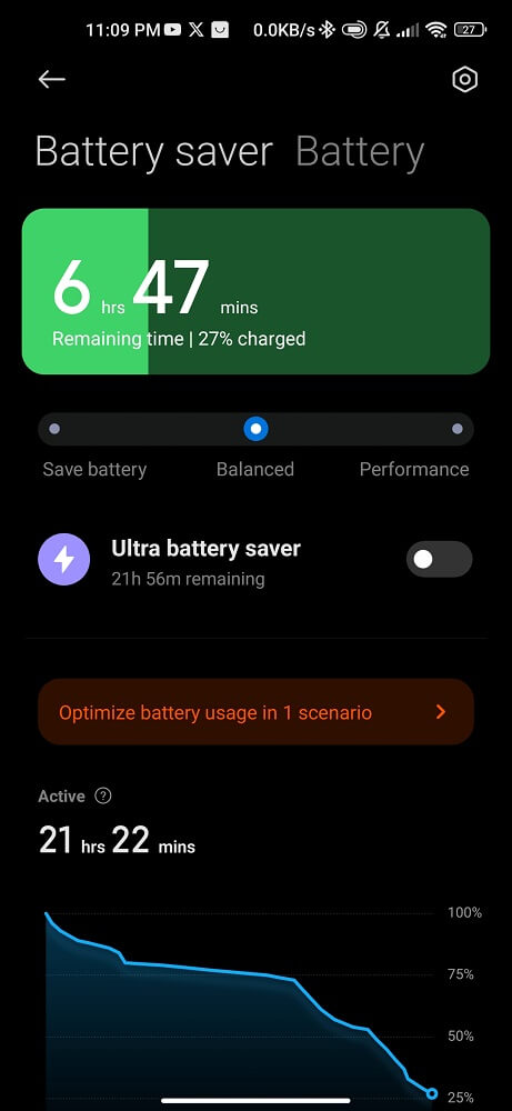 Battery healthy info
