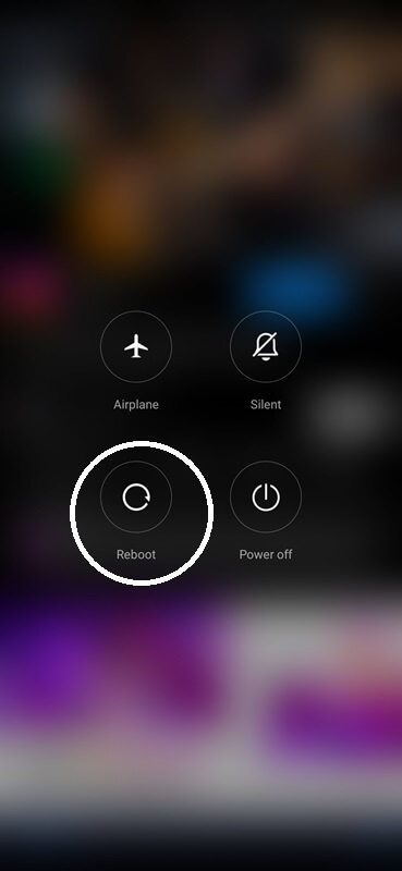 Restart Xiaomi phone