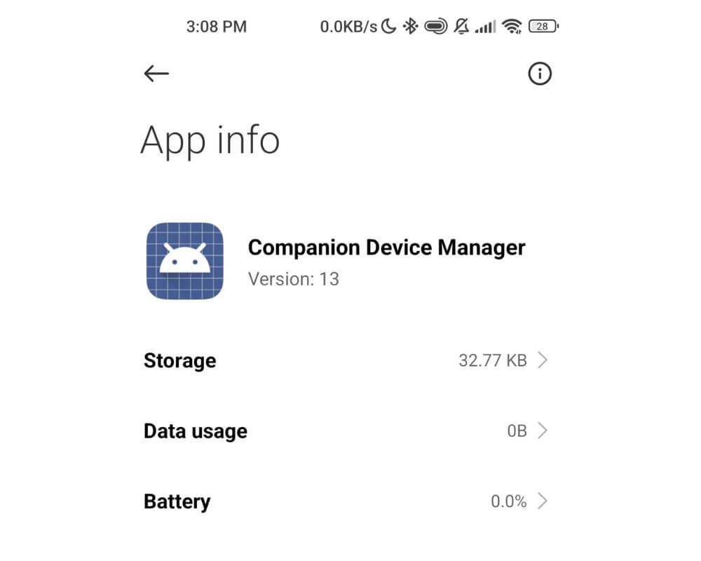What is com android companiondevicemanager