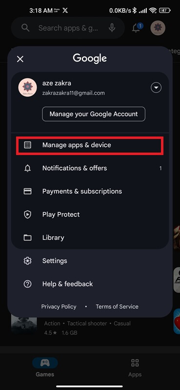 Manage apps and devices