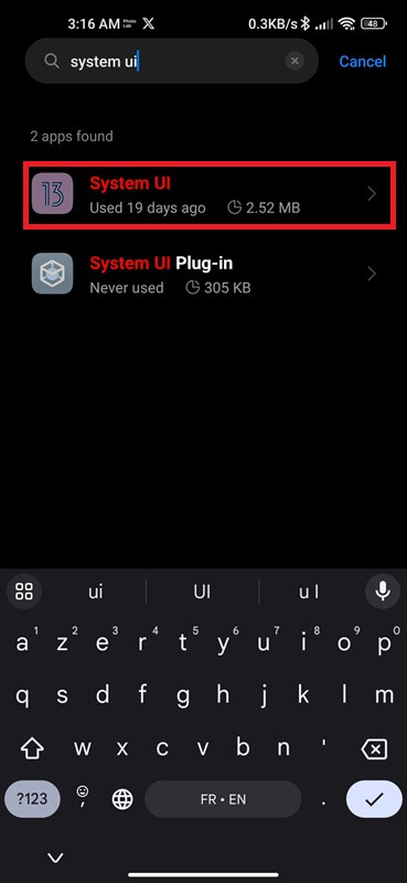 Tap system ui app