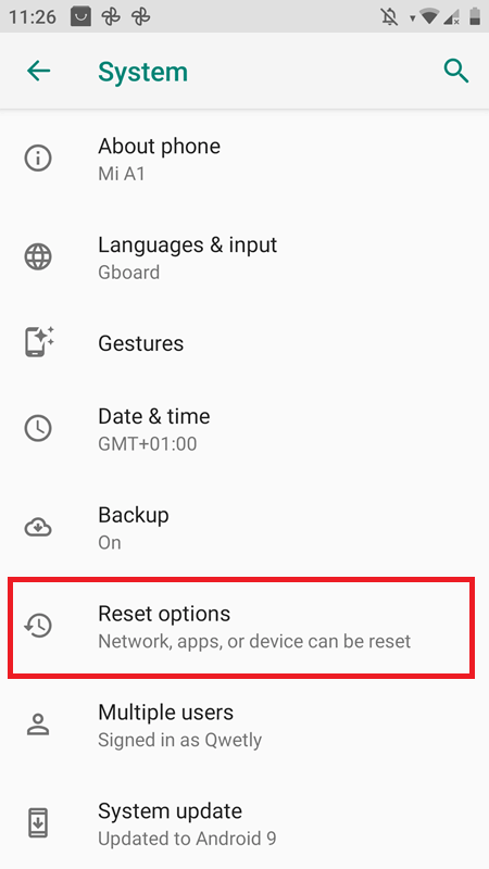 Reset option to fix com.samsung.android.dsms